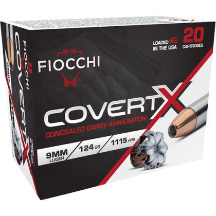 FIOCCHI 9MM LUGER 124GR JHP 20RD 10BX/CS