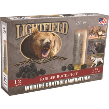 LIGHTFIELD 12GA 2.75" 21-BALL RUBBER BUCKSHOT 5RD 10BX/CS