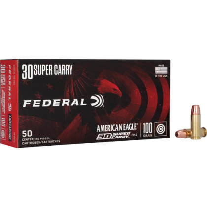 FEDERAL AE 30 SUPER CARRY 100GR FMJ 50RD 20BX/CS