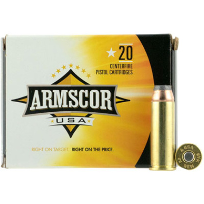 ARMSCOR 44 REM MAG 240GR JHP 20RD 25BX/CS