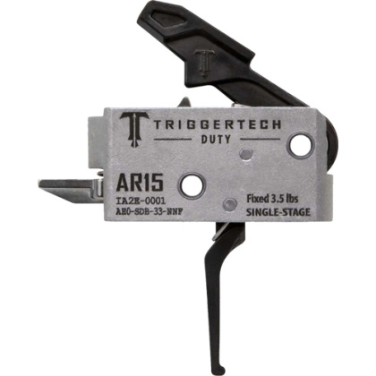 TRIGGERTECH AR-15 SINGLE STAGE BLACK DUTY FLAT