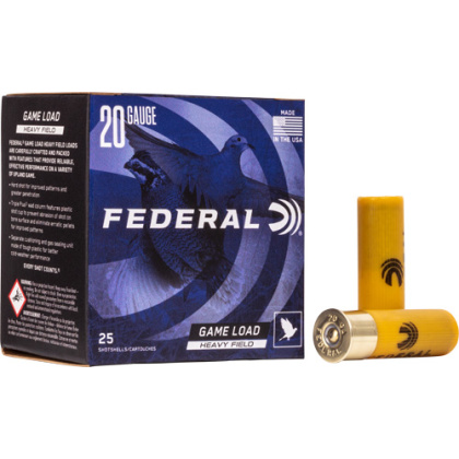 FEDERAL GAME LOAD 20GA 2.75" 1OZ #7.5 250RD CASE LOT