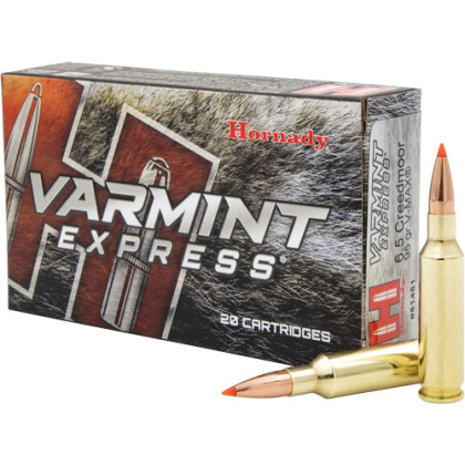 HORNADY VARMINT 6.5 CM 95GR V-MAX 20RD 10BX/CS