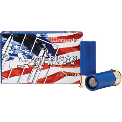 HORNADY GUNNER 12GA 2.75" 1OZ RIFLED SLUG 5RD 20BX/CS