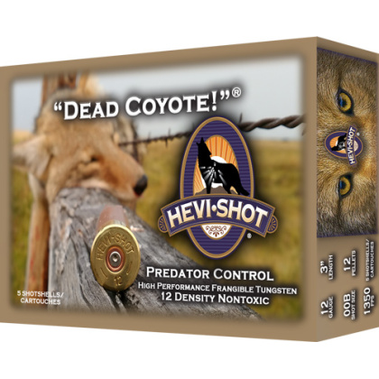 HEVI-SHOT DEAD COYOTE 12GA 3" 1-1/2OZ #T 10RD 10BX/CS