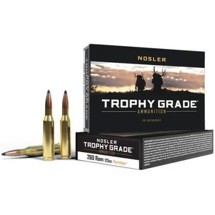 NOSLER TROPHY 260 REM 125GR PARTITION TIP 20RD 10BX/CS <
