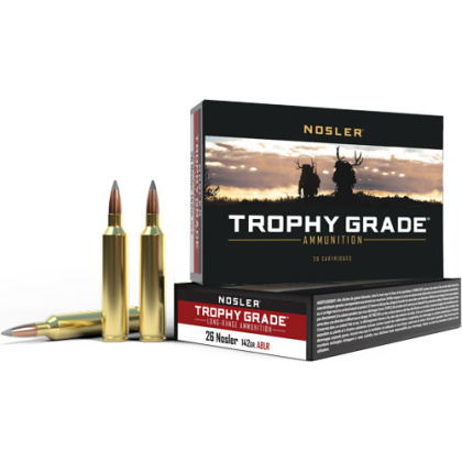 NOSLER TROPHY GRADE LR 26 NOSLER 142GR ABLR 20RD 10BX/CS