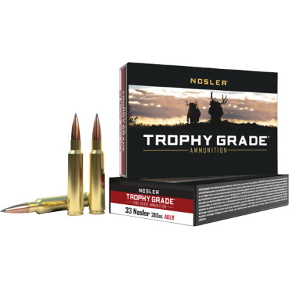 NOSLER TROPHY GRADE LR 33 NOSLER 265GR ABLR 20RD 10BX/CS