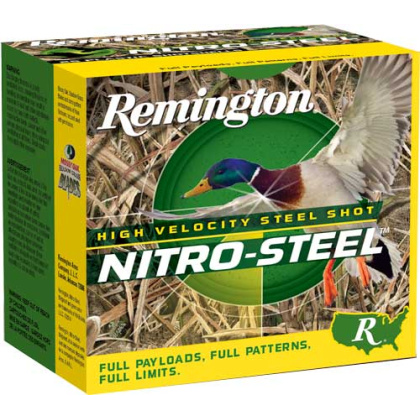 REMINGTON NITRO-STEEL 12GA 3" 1-1/4OZ #2 1450FPS 25RD 10BX/C