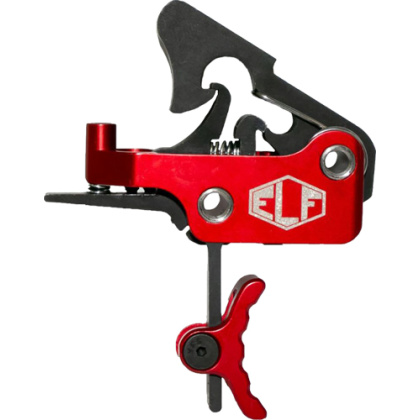 ELFTMANN TRIGGER APEX AR-15 CURVED ADJ 2.75-7LBS RED