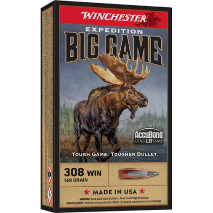 WINCHESTER EXPEDITION 308 WIN 168GR ACCUBOND 20RD 10BX/CS
