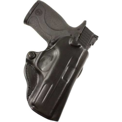 DESANTIS MINI SCABBARD HOLSTER RH OWB LEATHER 1911 3-3.5" BLK
