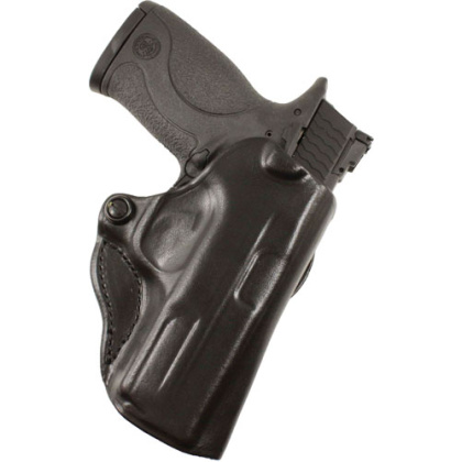 DESANTIS MINI SCABBARD HOLSTER RH OWB LEATHER 380 SHLD EZ BLK