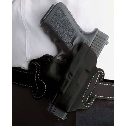 DESANTIS MINI SLIDE HOLSTER OWB RH LEATHER FN 503 BLACK!