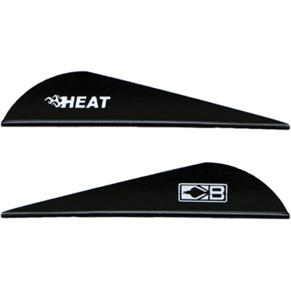 BOHNING HEAT VANE 2.5" SOLID BLACK 36PK!