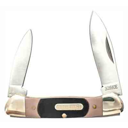 OLD TIMER KNIFE MINUTEMAN 2-BLADE 2" STAINLESS DELRIN