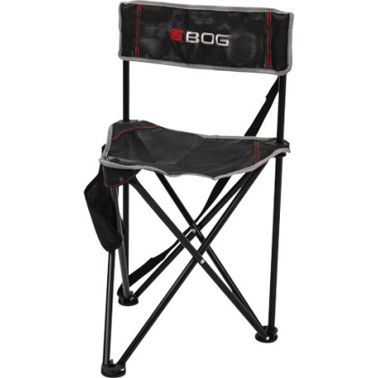BOG GROUND BLIND TRIPOD CHAIR BLACK/GREY W/CARRY STRAP