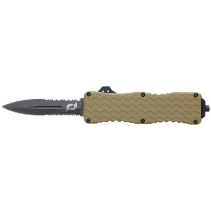 SCHRADE KNIFE UPROAR D/A OTF 3" D2 BAYONET POINT FDE/BLACK