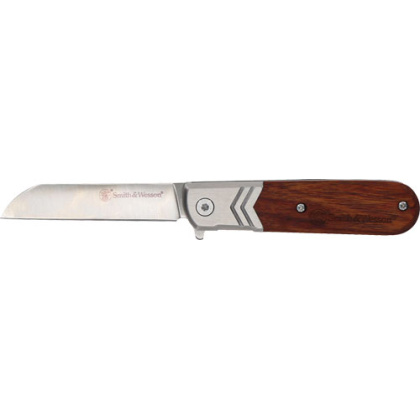S&W KNIFE ROSEWOOD EXECUTIVE BARLOW 2.75" FOLDING BLADE