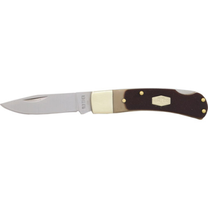OLD TIMER KNIFE BEAR HEAD 1-BLADE LOCKBACK 2.2" S/S DEL