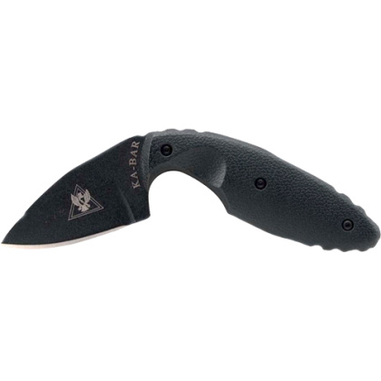 KA-BAR TDI KNIFE PLAIN EDGE 2.3125" W/SHEATH BLACK