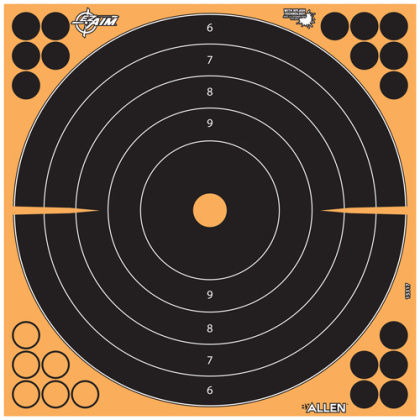 ALLEN EZ AIM SPLASH ADHESIVE BULLSEYE TARGET 5-PK 12"X12"