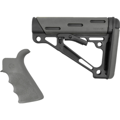 HOGUE AR-15/M-16 KIT MIL-SPEC GRIP W/ COLLAPSIBLE STOCK GREY