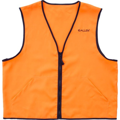 ALLEN DELUXE HUNTING VEST ORANGE LARGE 2 FRONT POCKETS