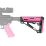 HOGUE AR-15 COLLAPSIBLE STOCK PINK RUBBER MIL-SPEC