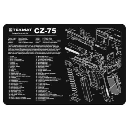 TEKMAT ARMORERS BENCH MAT 11"x17" CZ-75 PISTOL
