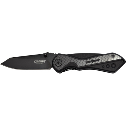 CAMILLUS MACHINE FOLDING KNIFE 2.78" SS BLADE CARBON FIBER BL