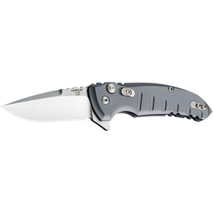 HOGUE X1 MICROFLIP 2.75" FOLDR DROP POINT BLADE ALUM FRME GRY