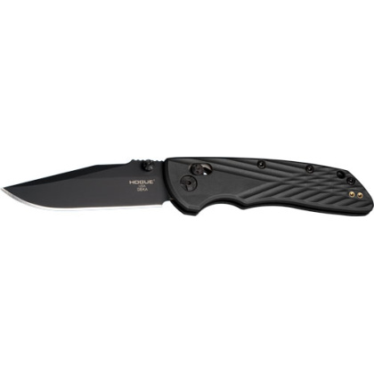 HOGUE DEKA ABLE LOCK FLDR 3.25 CLIP POINT BLADE POLY BLACK