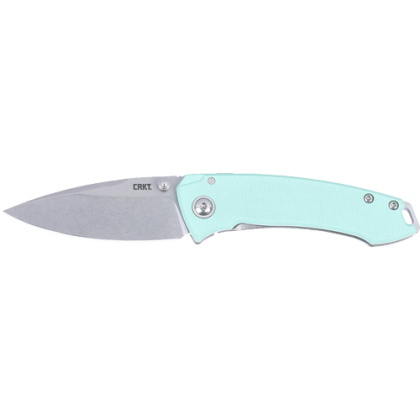 CRKT TUNA 2.73" FINE EDGE SS AQUA COMPACT FOLDER