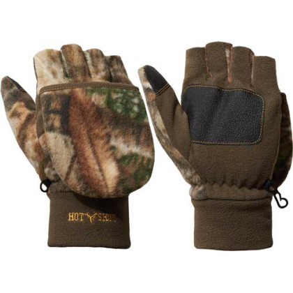 HOT SHOT HF2 BULLS-EYE POP-TOP MITTEN FLEECE INSU RT-EDGE LG<