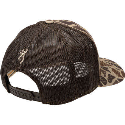 BROWNING CAP FLASHBACK 110MESH BACK REC PATCH TAN CAMO