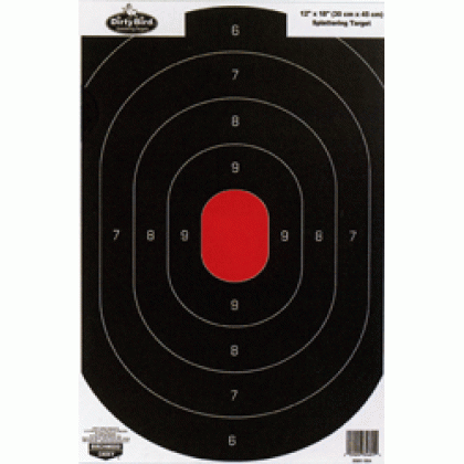 B/C TARGET DIRTY BIRD 12"X18" SILHOUETTE 8 TARGETS