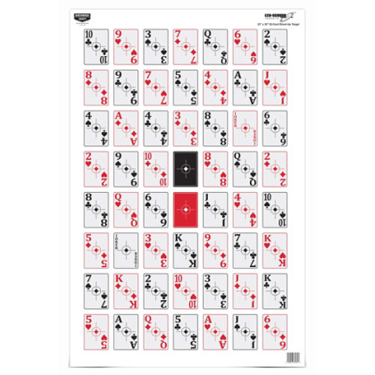 B/C TARGET EZE-SCORER 23"X35" 52-CARD SHOOT-UP 5 TARGETS