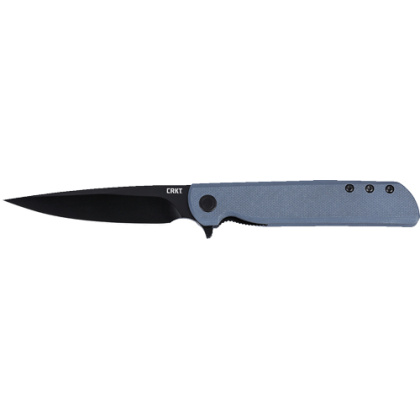 CRKT LCK PLUS 3.3" PLAIN EDGE GRAY/BLACK G10