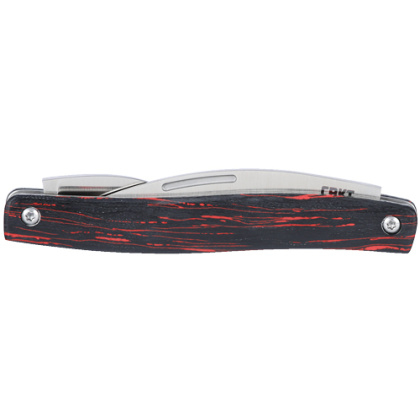 CRKT FOREBEAR DUAL BLADE FOLDER SLIP JOINT RED/BLACK