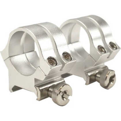 WEAVER RINGS DETACHABLE QUAD- LOCK 1" MEDIUM SILVER .169"