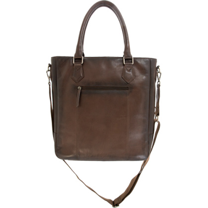 CAMELEON S&W FLAT TOTE CC PURSE DARK BROWN!