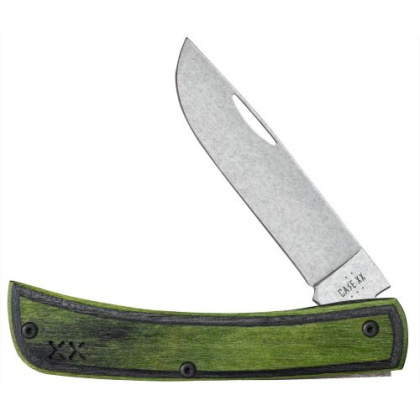 CASE KNIVES CROSSROADS SERIES GREEN/BLACK LAM SOD BUSTER JR
