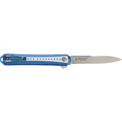 CRKT STICKLER 3.38" FOLDER ASSISTED SS/BLUE HANDLE