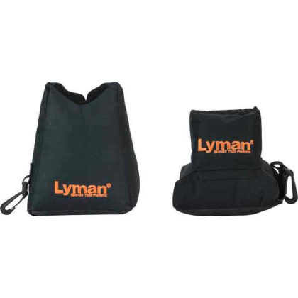 LYMAN CROSSHAIR SHOOTING BAG COMBO FRONT & REAR BLACK NYLON