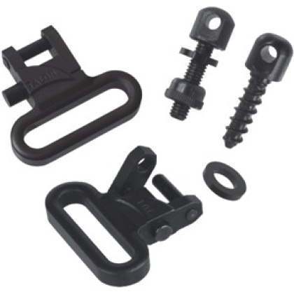 TOC TALON 1" SWIVELS & SCREW SET QUICK RELEASE STEEL BLACK