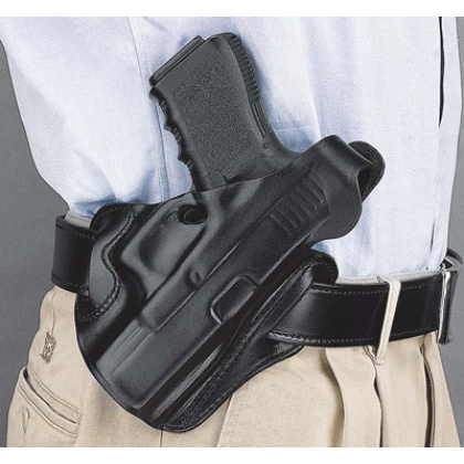 DESANTIS THUMB BREAK SCABBARD RH OWB LEATHER RUGER SEC 9 TAN