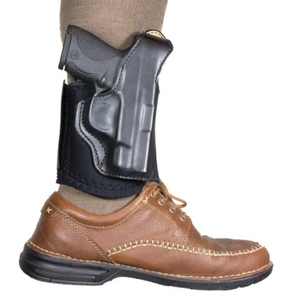 DESANTIS DIEHARD ANKLE HOLSTER RH LEATHER S&W J 2-2.25 BLACK