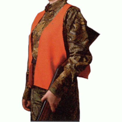 HS ORANGE SAFETY VEST SUPER QUIET ONE SIZE MEDIUM-3XL