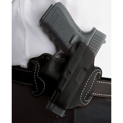 DESANTIS MINI SLIDE HOLSTER OWB RH LTHR FOR GLOCK 17/19 BL